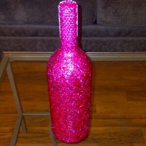 Sparkling Pink Decorative Bottle by Chanbursai